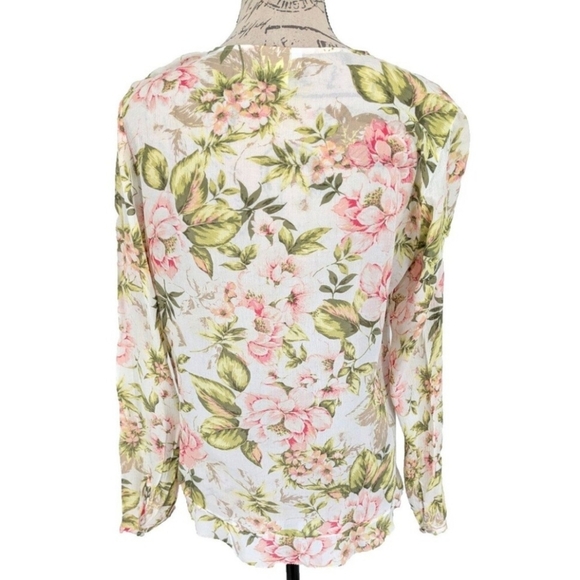 J. Jill Floral Button-Up Blouse - Picture 4 of 7